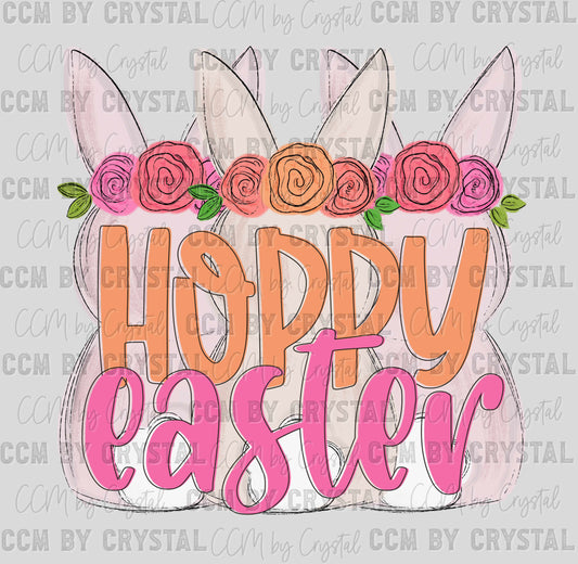 Hoppy Easter Pink Ready to Press Transfer