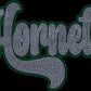 Hornets 2-Color Approximately 11" wide Spangle Transfer