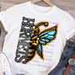 Hornets Mascot Faux Rhinestone Effect Ready to Press Transfer DTF Transfer Sublimation Transfer