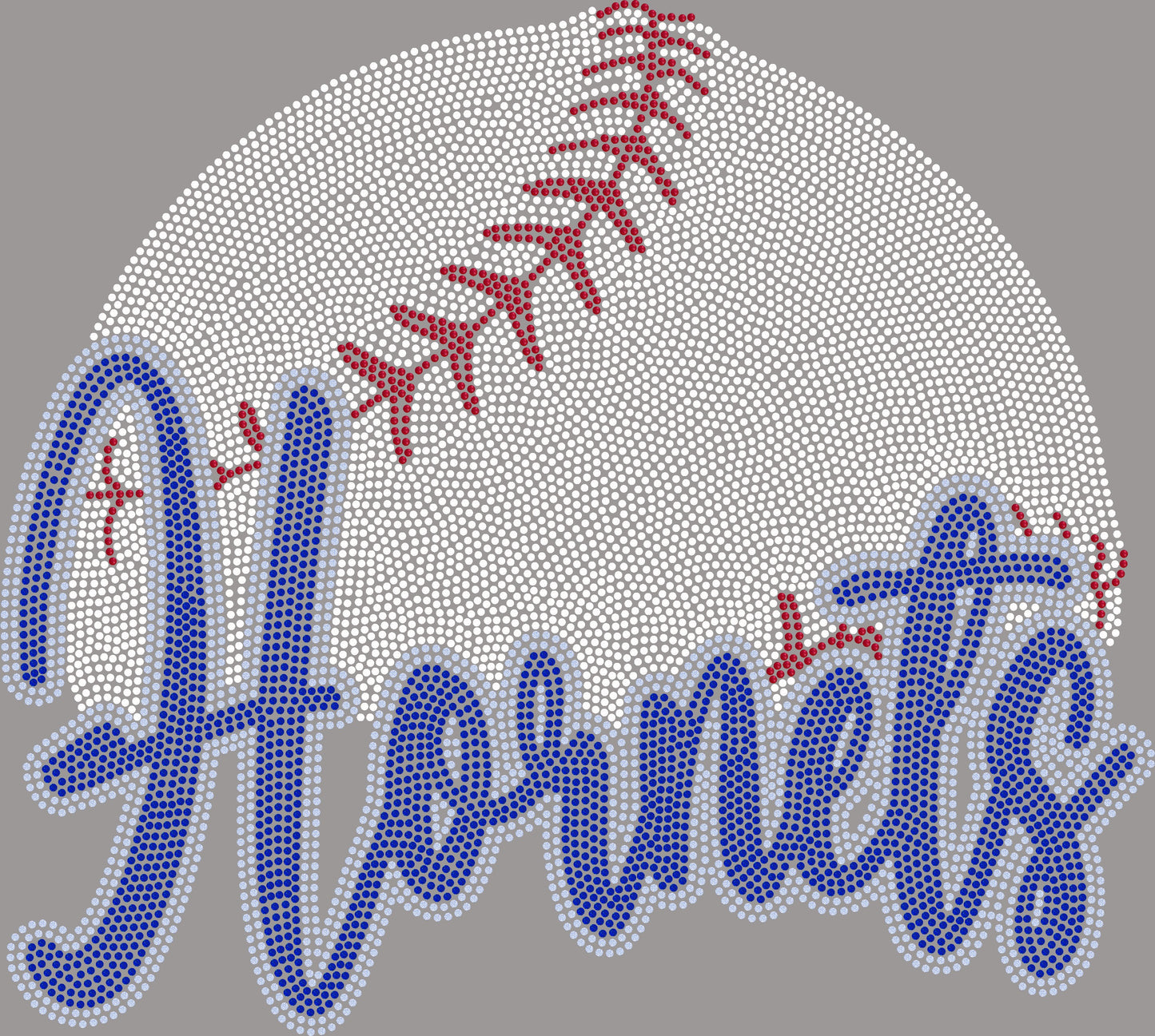 Hornets Baseball or Softball Approximately 11" wide Spangle Transfer