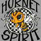 Hornet Spirit Stars Checkered Sports Mascot Ready to Press Transfer DTF Transfer Sublimation Transfer