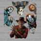 Horror Movie Characters Halloween Ready to Press Transfer DTF Transfer Sublimation Transfer