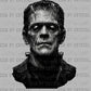 Horror Zombie Green Guy Halloween Ready to Press DTF Transfers
