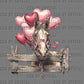 Horse Western Valentines Day Ready to Press DTF Transfers Sublimation Transfers