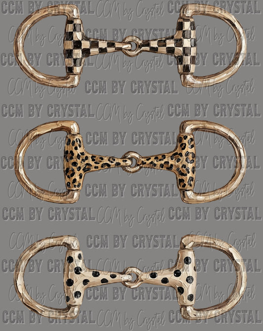 Western Horse Bits Ready to Press DTF Transfers Sublimation Transfers