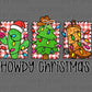 Howdy Christmas Western Ready to Press Instant Peel DTF Transfers Sublimation Transfers