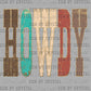Howdy Western Faux Glitter Ready to Press DTF Transfers Sublimation Transfers