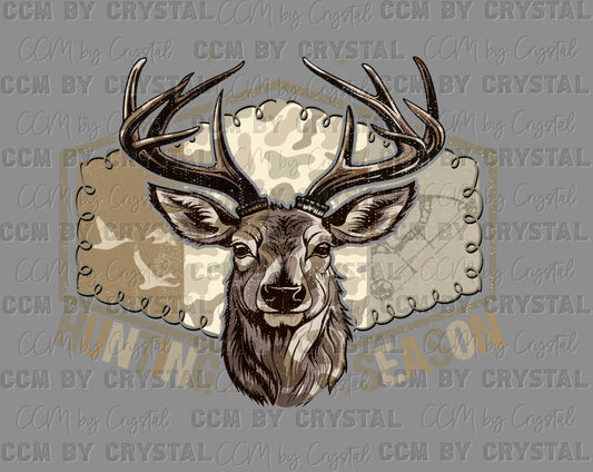 Hunting Season Buck Camo Ready to Press Instant Peel DTF Transfers Sublimation Transfers
