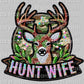 Deer Hunt Wife Faux Rhinestone Effect Ready to Press Transfer
