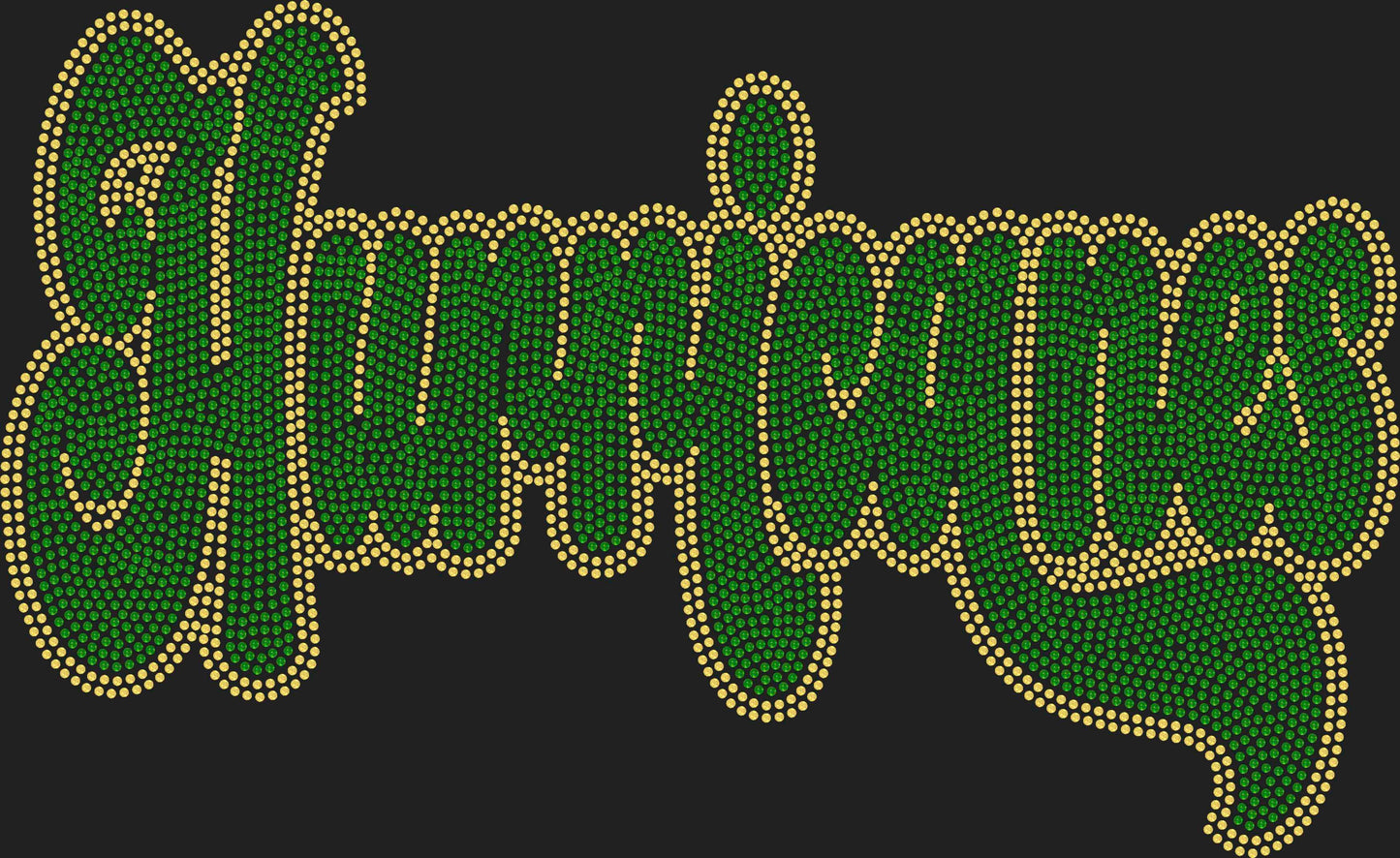 Hurricanes 2-Color Approximately 11" wide Spangle Transfer