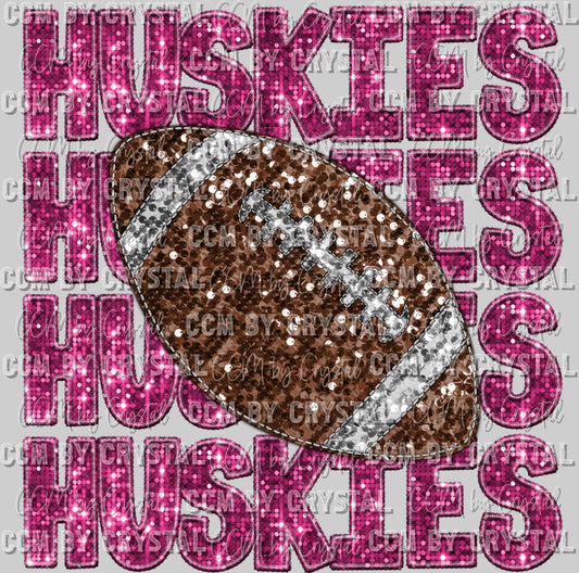 Huskies Mascot Football Pink Out Ready to Press Transfer