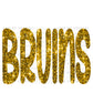 Bruins Faux Glitter Mascot Ready to Press Transfer