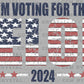 I'm Voting for the Felon Trump 2024 Ready to Press Transfer DTF Transfer Sublimation Transfer
