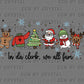 Christmas In Da Clerb We All Fam Ready to Press Transfer DTF Transfer Sublimation Transfer