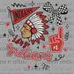 Let's Go Indians Red Ready to Press Instant Peel DTF Transfers Sublimation Transfers