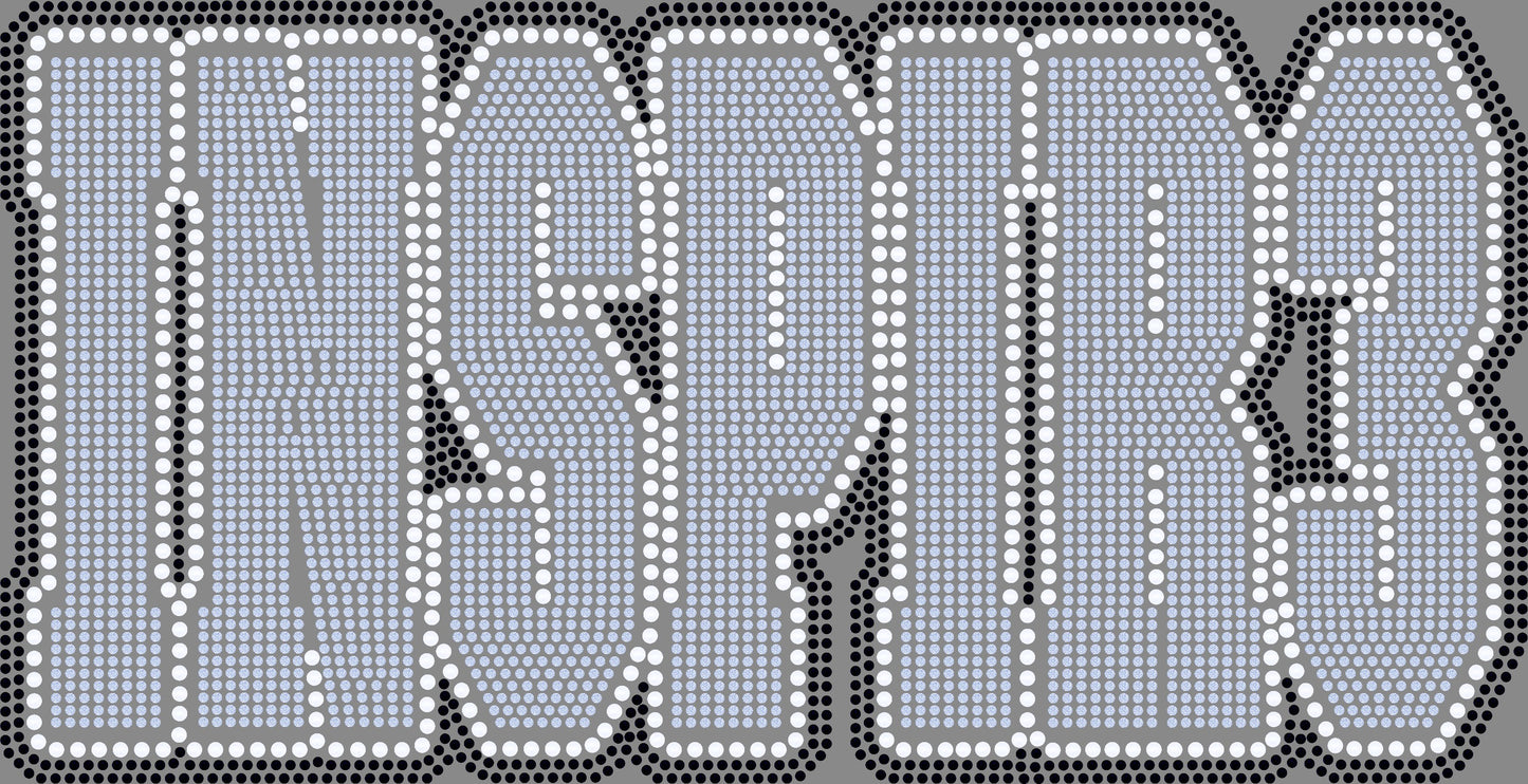 Inspir3 3 Color Approximately 11" wide Spangle Transfer