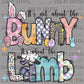 It's Not About the Bunny It's About the Lamb Easter Ready to Press Transfer DTF Transfer Sublimation Transfer