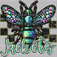 Jackets Mascot Faux Rhinestone Effect Ready to Press Transfer DTF Transfer Sublimation Transfer