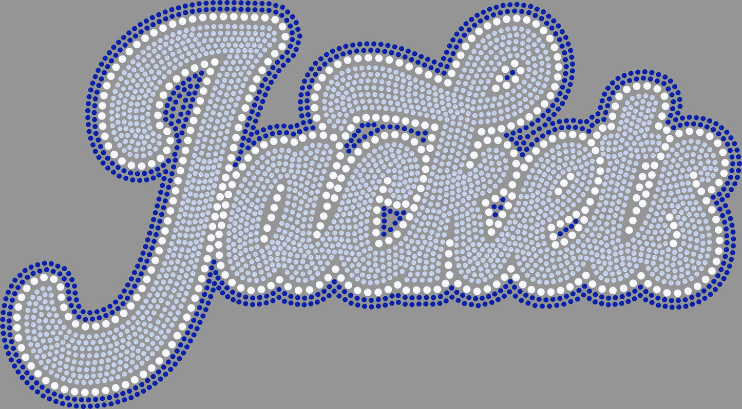 Jackets 11" 3-Color Ready to Press Spangle Transfer Bling Transfer Sparkle Transfer