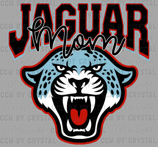 Jaguar Mom Victoria Jaguars Ready to Press Instant Peel DTF Transfers Sublimation Transfers