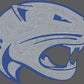 Jaguar Head 2-Color Approximately 11" wide Spangle Transfer