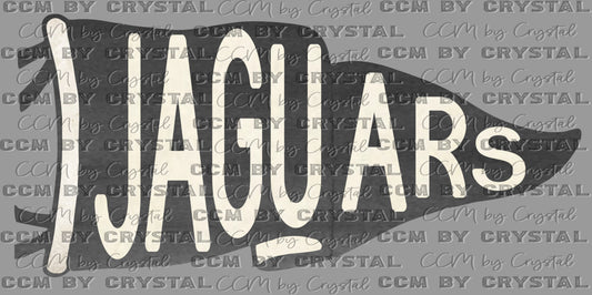 Jaguars Pennant Mascot Ready to Press Transfer DTF Transfer Sublimation Transfer