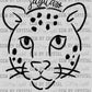 Jaguars Mascot Doodle Ready to Press Transfer DTF Transfer Sublimation Transfer