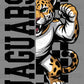 Jaguars Checkered Sports Mascot Ready to Press Transfer DTF Transfer Sublimation Transfer