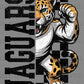 Jaguars Grunge Checkered Sports Mascot Ready to Press Transfer DTF Transfer Sublimation Transfer