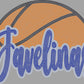 Javelinas Basketball Approximately 11" wide Spangle Transfer