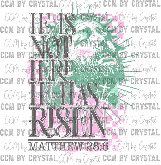 He is Not Here He Has Risen Ready to Press Transfer