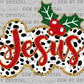 Jesus Christmas Faux Glitter Ready to Press Transfer DTF Transfer Sublimation Transfer