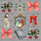 Christmas Jesus Bows Ready to Press Transfer DTF Transfer Sublimation Transfer