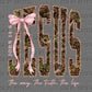 Pink Camo Jesus the Way, the Truth Ready to Press Instant Peel DTF Transfers Sublimation Transfers