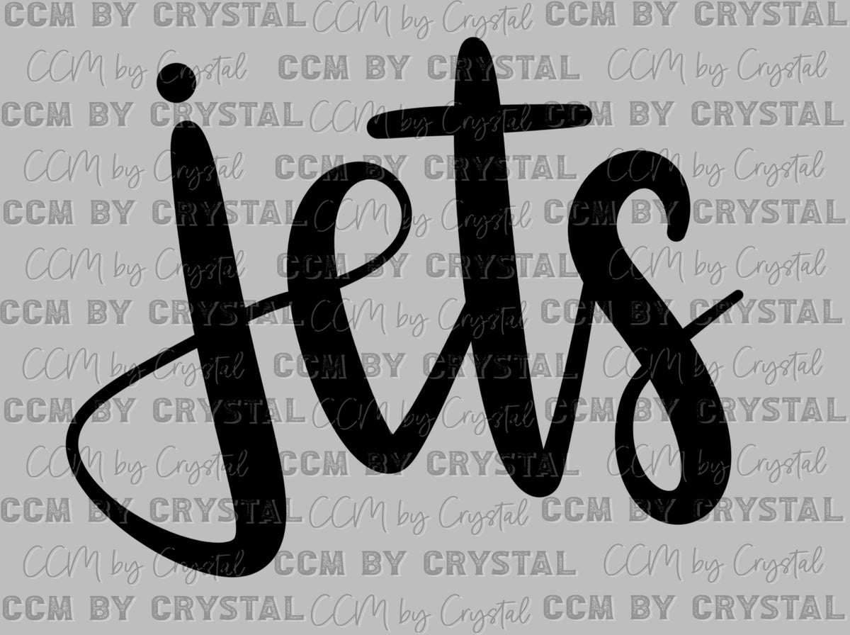 Jets Masoct Doodle Ready to Press DTF Transfers Sublimation Transfers