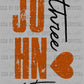 John 3:16 For God so Loved the World Pocket Ready to Press Transfer DTF Transfer Sublimation Transfer