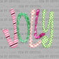 Jolly Colorful Faux Glitter Ready to Press Transfer DTF Transfer Sublimation Transfer