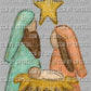 Manger Scene Jesus Manger Christmas Birth of Jesus Ready to Press Transfer DTF Transfer Sublimation Transfer