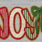Joy Faux Yarn Christmas Ready to Press Transfer DTF Transfer Sublimation Transfer