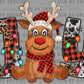 Joy Reindeer  Christmas Ready To Press Transfer DTF Transfer Sublimation Transfer