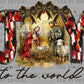 Black Christmas Joy to the World Ready to Press Transfer DTF Transfer Sublimation Transfer
