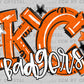 Karnes City Badgers Orange Mascot Ready to Press DTF Transfers Sublimation Transfers