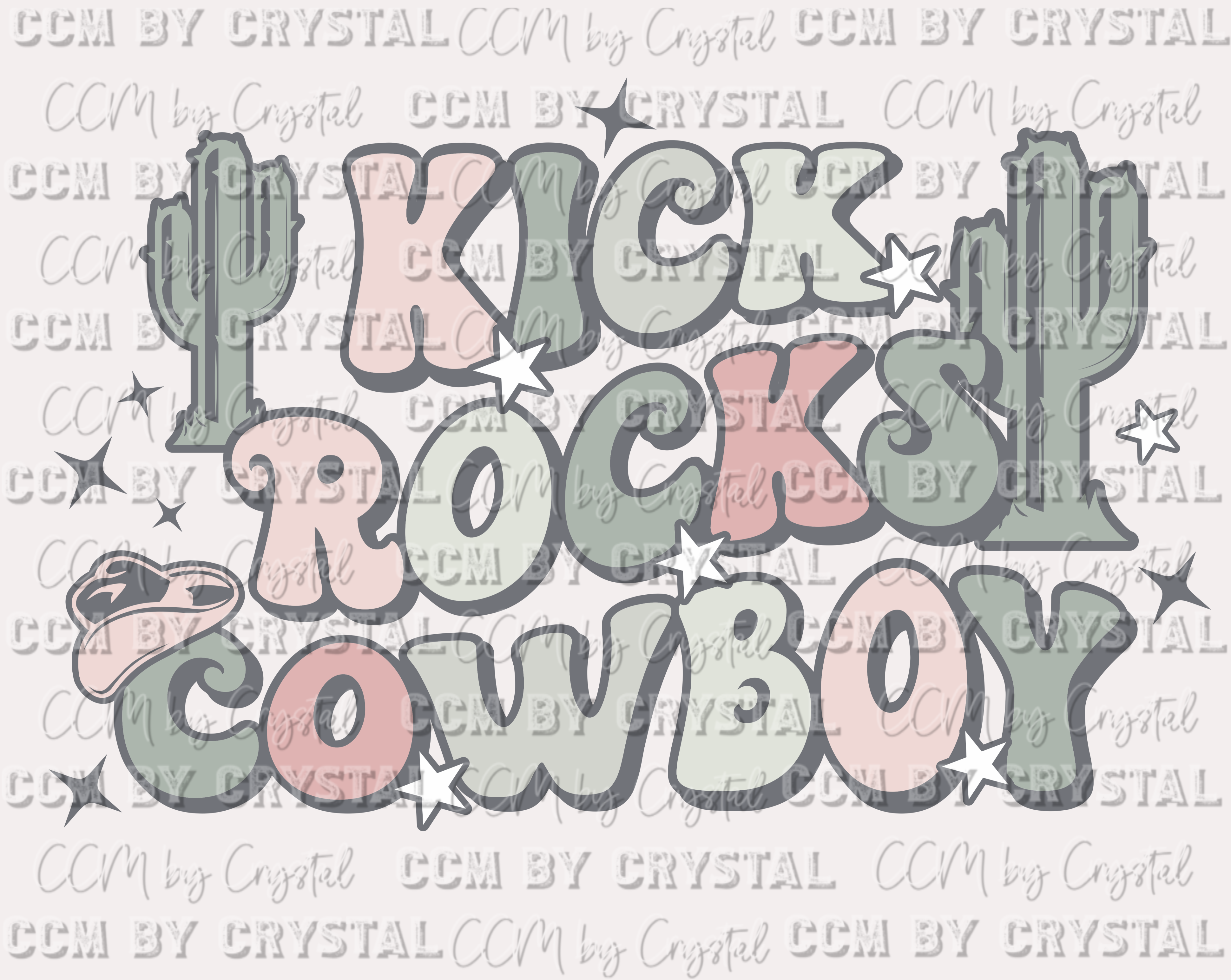 Kick Rocks Cowboy Ready to Press Transfer – CCMbyCrystal
