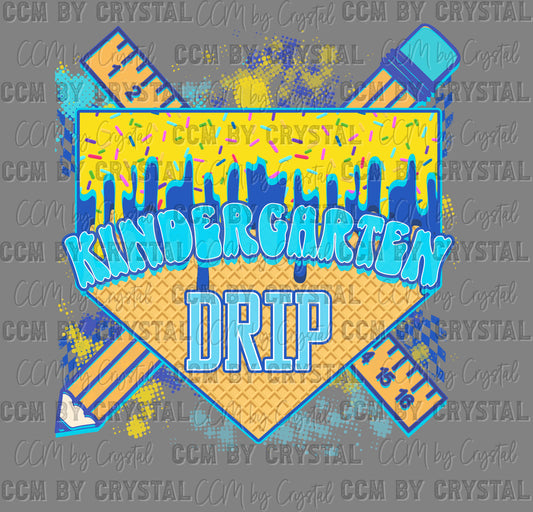 Kindergarten Grade Baseball Grade Ready to Press DTF Transfers Sublimation Transfers