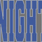 Knights 11" 2-Color Ready to Press Spangle Transfer Bling Transfer Sparkle Transfer
