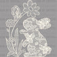Lace Bunny Easter Ready to Press Transfer DTF Transfer Sublimation Transfer