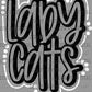Lady Cats Doodle Mascot Ready to Press Transfer DTF Transfer