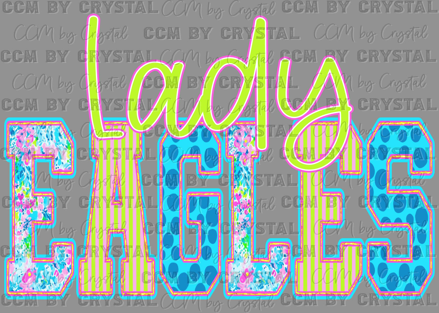 Lady Eagles Bright Ready to Press DTF Transfers Sublimation Transfers