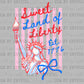 Land of Liberty USA 4th of July Patriotic DTF Transfer Sublimation Transfer