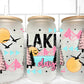 Lake Days Summer UV Transfer 16oz Libby Glass Can Wrap Ready to Apply
